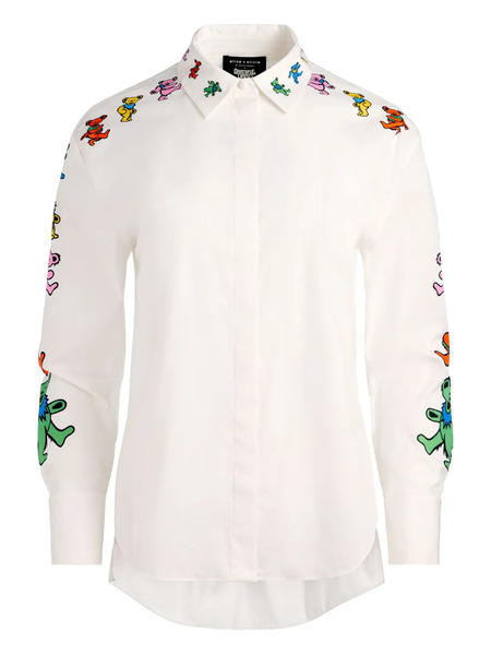  Alice + Olivia Dimitra Button-down Shirt - White 