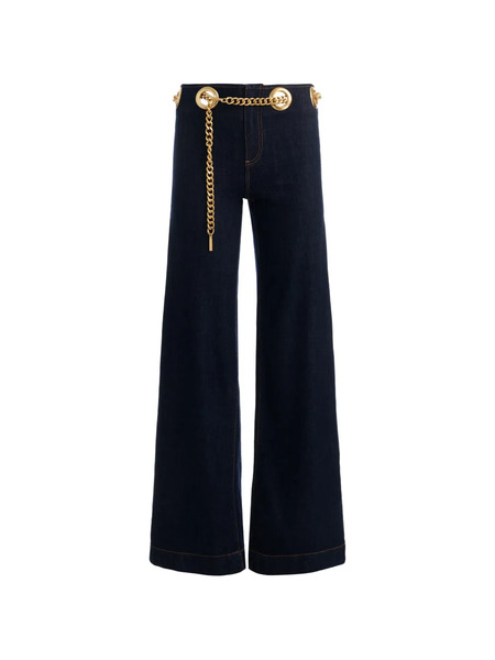  Alice + Olivia Jasper Chain-belt Jeans - Blue 