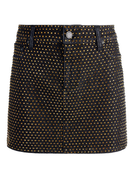  Alice + Olivia Joss Denim Skirt - Black 
