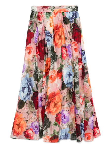  Alice + Olivia Nilda Floral Maxi Skirt - Pink 