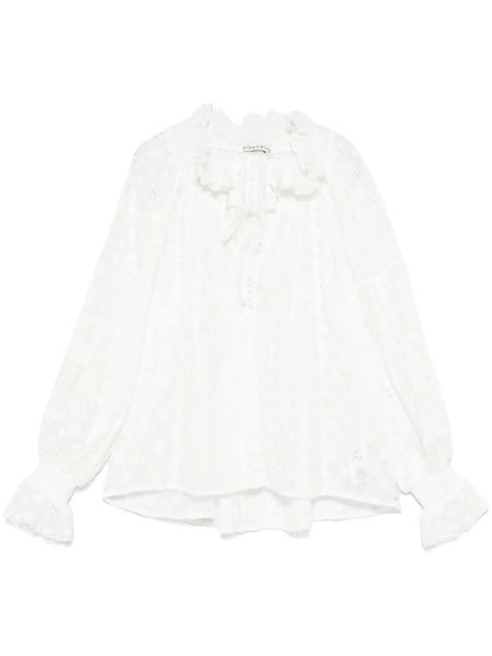  Alice + Olivia Norah Blouse - White 