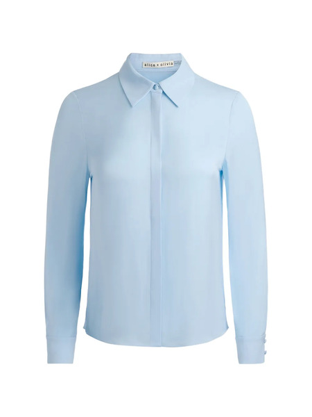 Alice + Olivia Placket Top - Blue 