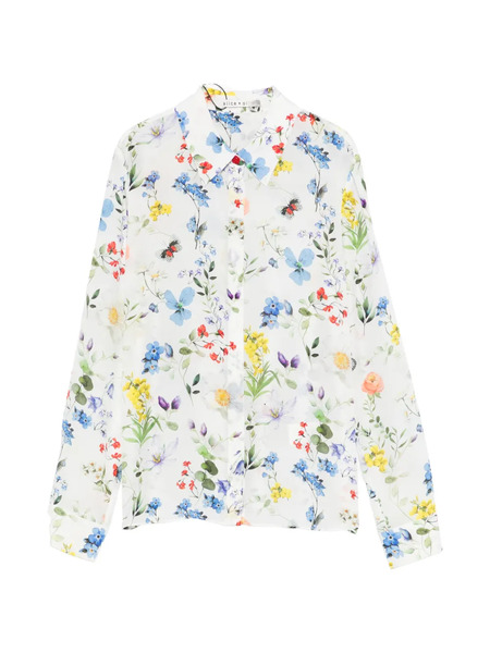  Alice + Olivia Willa Floral Blouse - White 