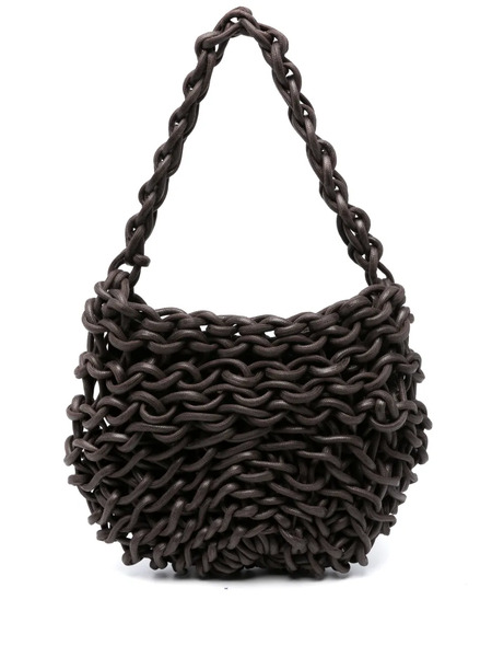  Alienina Alice Interwoven Shoulder Bag - Brown 