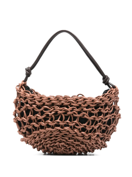  Alienina Aurora Woven Shoulder Bag - Brown 