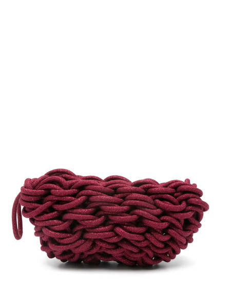  Alienina Lina Woven Clutch Bag - Red 