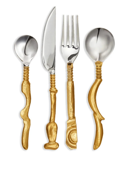  Alighieri Brushed Cutlery (set Of Four) - Gold 