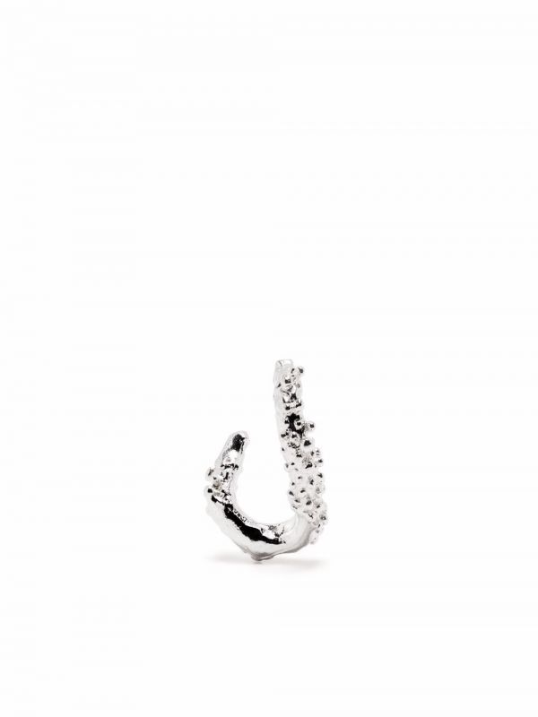  Alighieri The Rocky Terrain Hoop Earring - Silver 