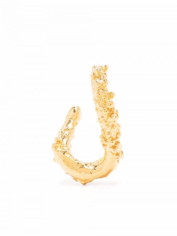  Alighieri The Rocky Terrain Hoop Single Earring - Gold 
