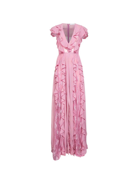  Alina Ruffled Maxi Dress - Pink 