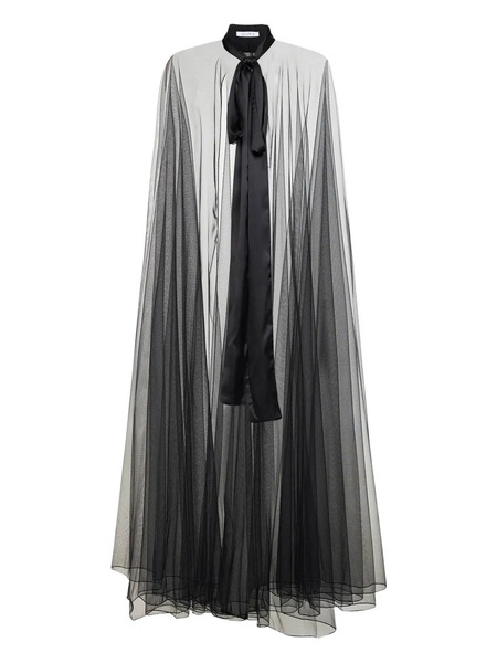  Alina Satin Laces Flared Jacket - White 