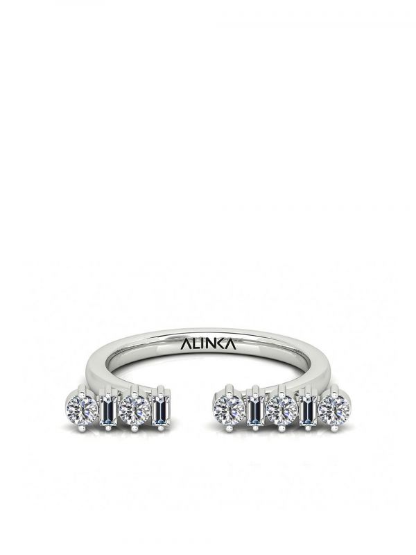  Alinka 18kt White Gold Amalfi Diamond Ring - Silver 