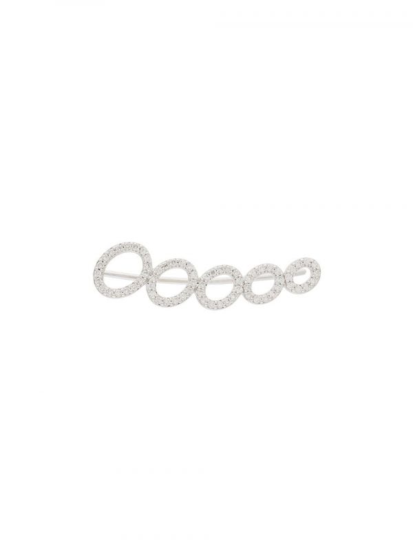  Alinka 18kt White Gold Cloud Diamond Left Ear Cuff - Silver 