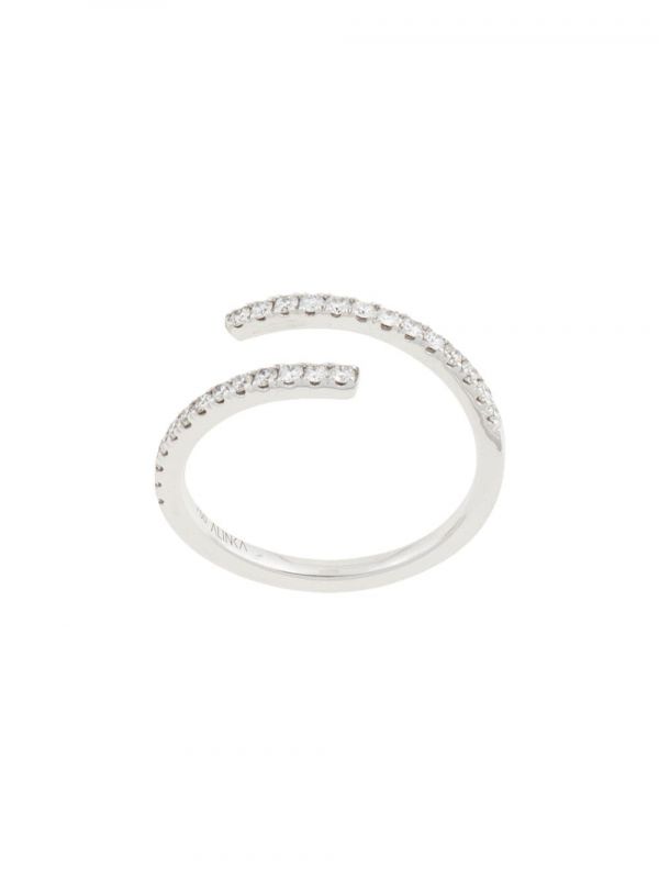  Alinka 18kt White Gold Eclipse Diamond Ring - Silver 