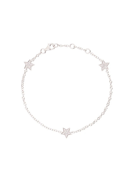  Alinka 18kt White Gold Stasia Mini Triple Star Diamond Bracelet - Metallic 