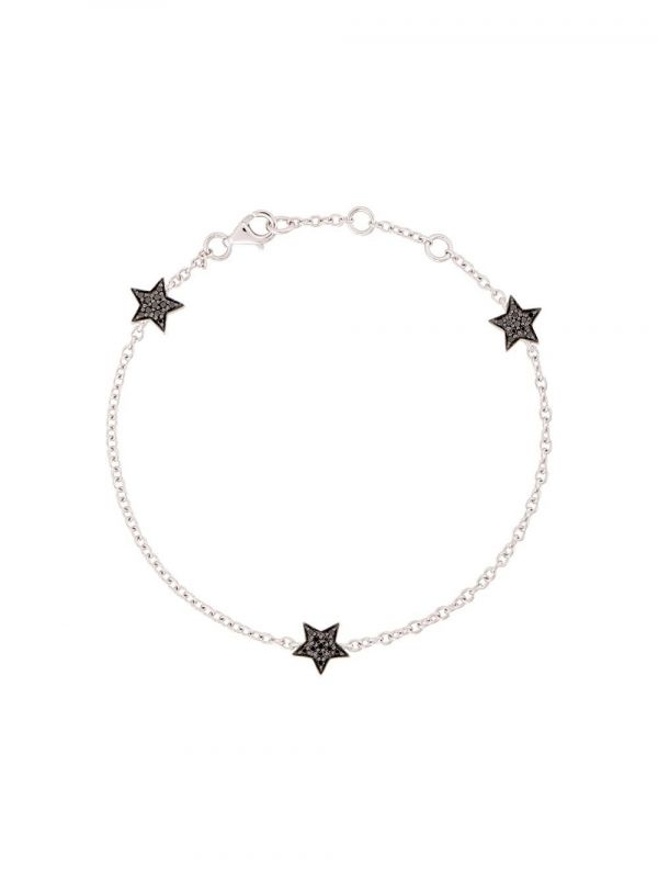  Alinka 18kt White Gold Stasia Mini Triple Star Diamond Bracelet - Metallic 