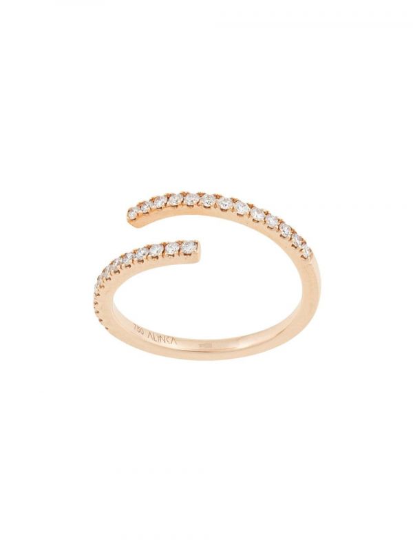  Alinka 18kt Yellow Gold Eclipse Diamond Ring 
