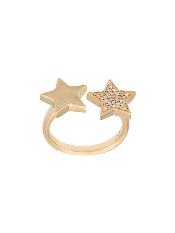  Alinka 'stasia' Double Star Diamond Ring - Metallic 