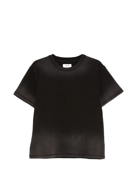  Alis Torey Cropped Print T-shirt - Black 