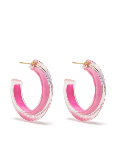  Alison Lou Medium Jelly Hoop Earrings - Pink 