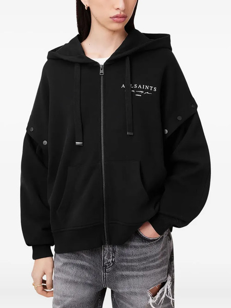  Allsaints Amphie Zip-up Hoodie - Black 
