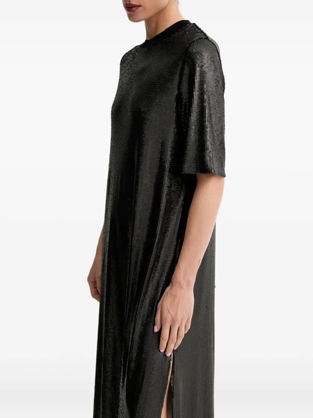  Allsaints Anna Sequin-embellishment Midi Dress - Black 