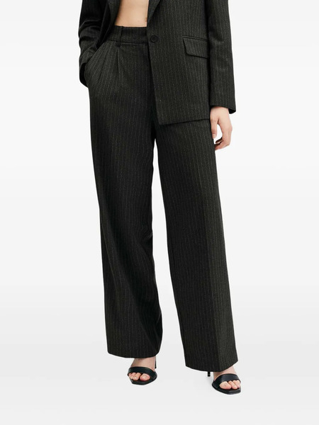  Allsaints Averie Pinstripe Pleated Trousers - Grey 