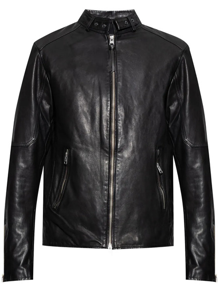  Allsaints Cora Leather Jacket - Black 