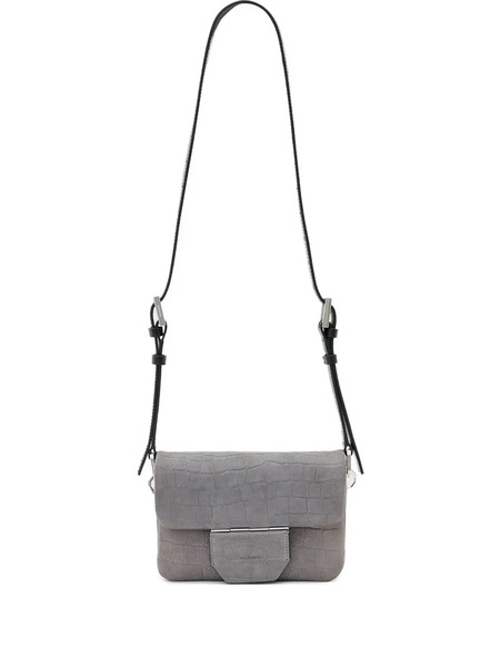  Allsaints Crocodile-effect Flap Bag - Blue 
