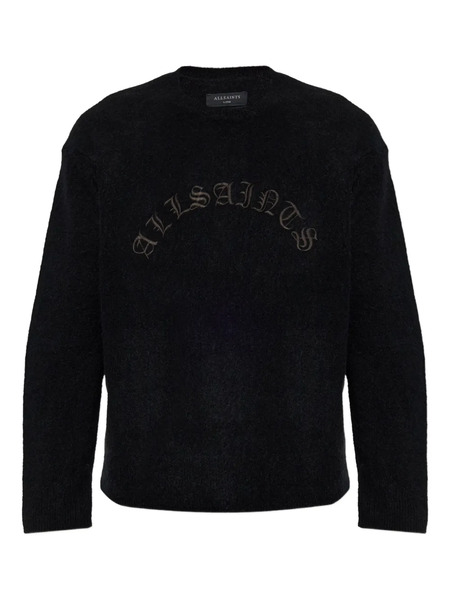  Allsaints Curv Embroidered Sweater - Black 