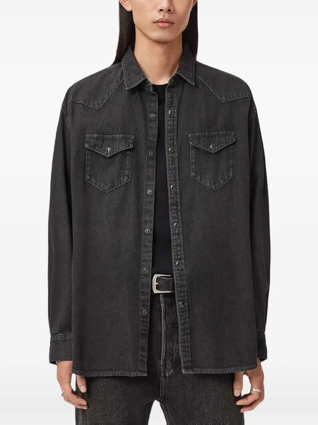  Allsaints Fenton Pocket Shirt - Black 