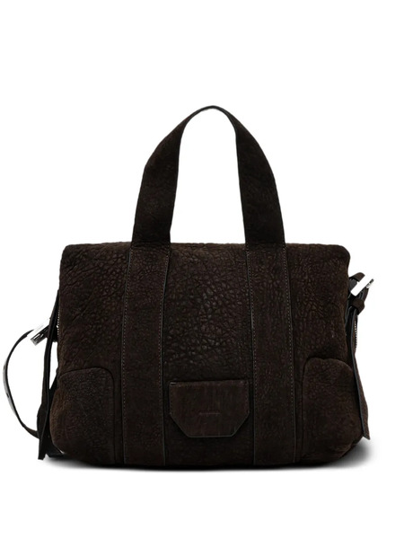  Allsaints Grained-leather Tote Bag - Brown 