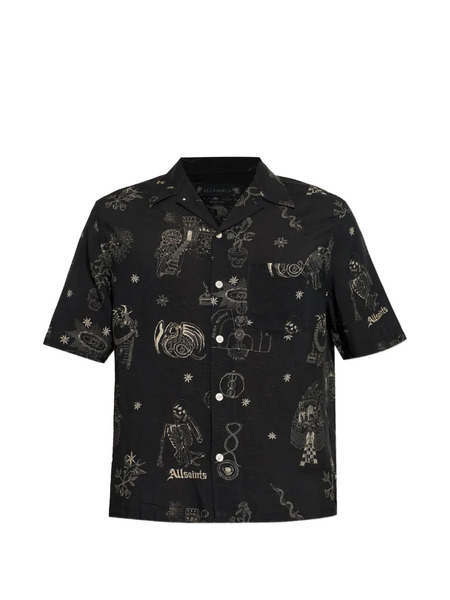  Allsaints Graphic-print Shirt - Black 