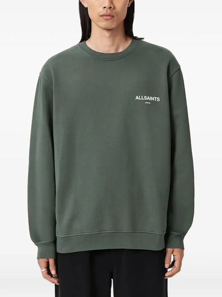  Allsaints Halcyon Logo Crew-neck Sweatshirt - Green 