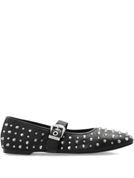  Allsaints Holly Studded Ballet Flats - Black 
