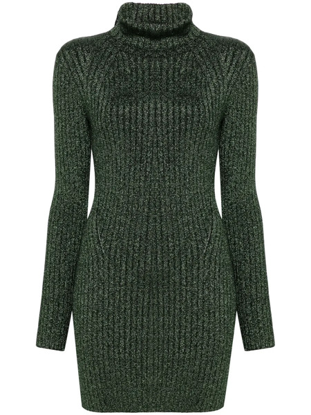  Allsaints Julliette Lurex Mini Dress - Green 