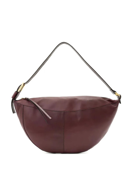  Allsaints Luna Slouchy Leather Shoulder Bag - Red 