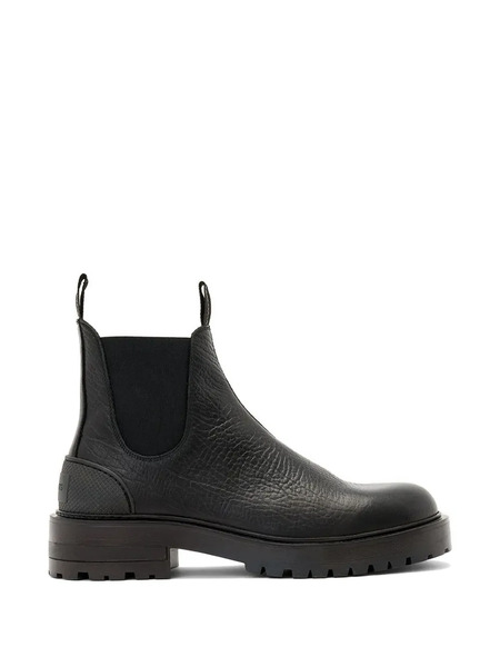  Allsaints Mccoy Textured Pull-on Boots - Black 