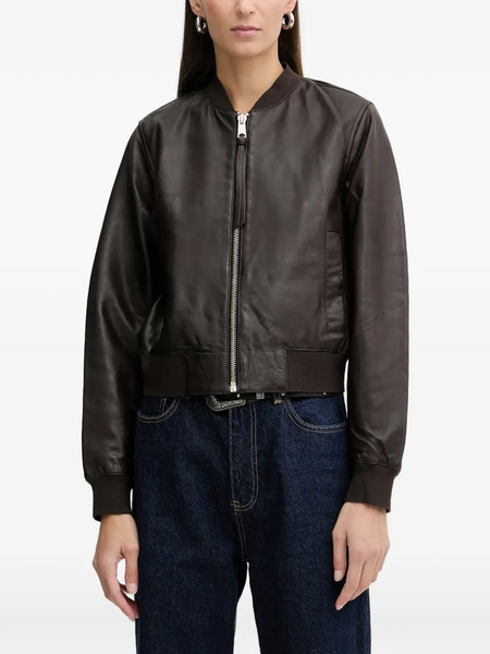  Allsaints Orten Zip-up Bomber Jacket - Brown 