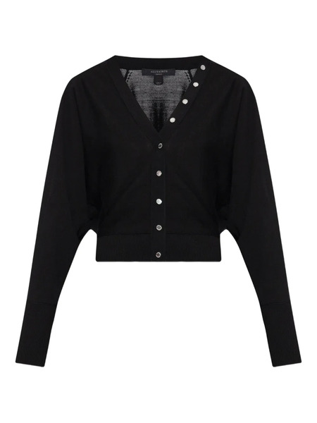  Allsaints Snap Button-detailed Cardigan - Black 