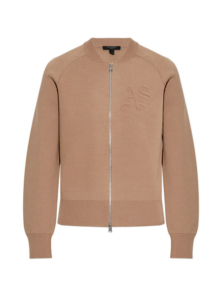  Allsaints Sonny Zip-up Cardigan - Brown 