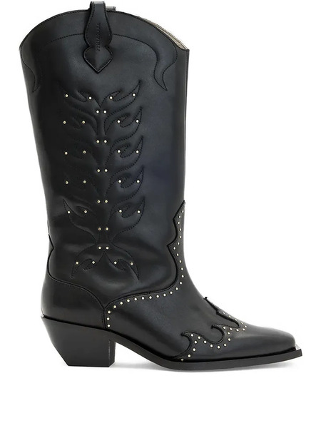  Allsaints Studded Embellished Boots - Black 