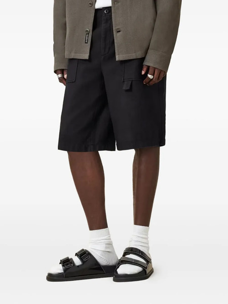  Allsaints Talbot Button-fastening Cargo Shorts - Black 