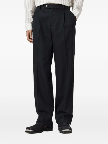  Allsaints Tallis Button Pleated Trousers - Black 