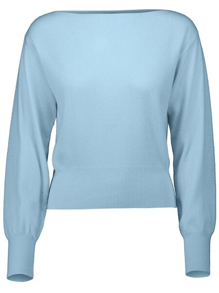 Allude Boat-neck Jumper - Blue 