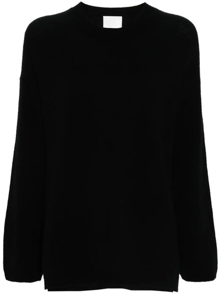  Allude Crew-neck Cashmere Sweater - Black 