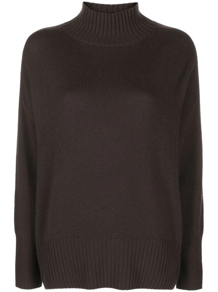  Allude High-neck Cashmere Jumper - Brown 