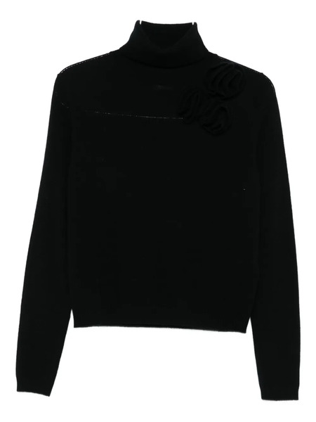  Allude High-neck Sweater - Black 