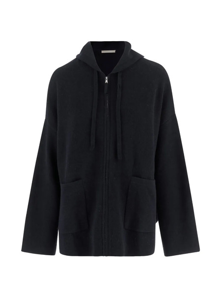  Allude Hooded Zip Sweatshirt - Black 