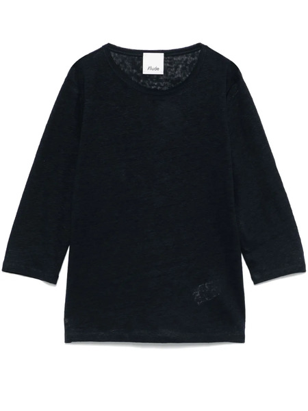  Allude Linen T-shirt - Blue 